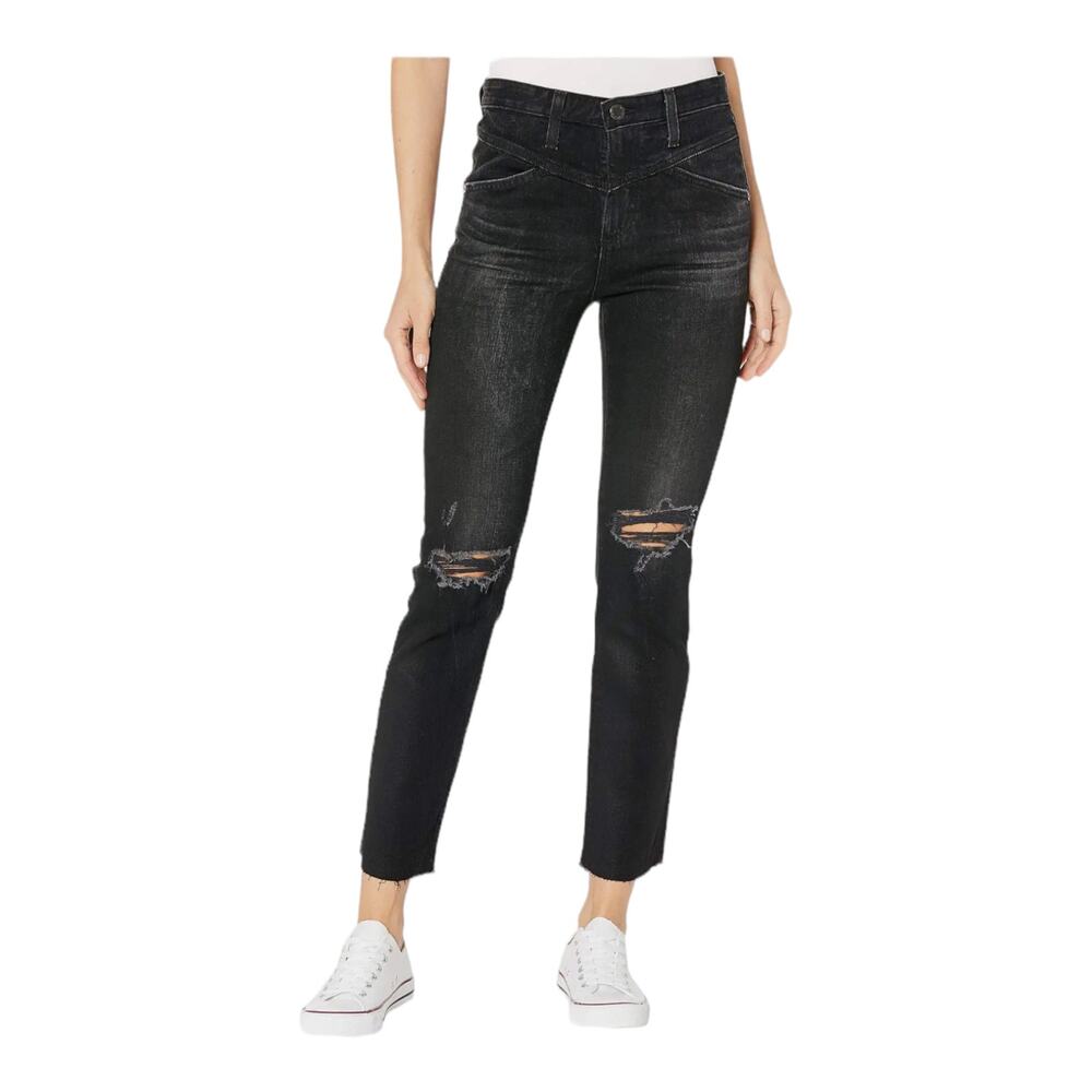 AG Adriano Goldschmied jeans Isabelle X high rise straight crop size 27